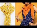 11 stylish ways to wrap a dupatta like scarf or stole DIY (Hindi version)