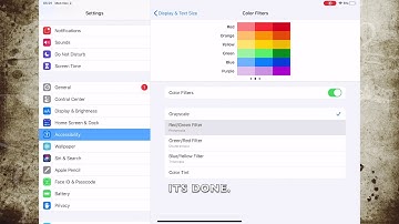 HOW TO ENABLE OR DISABLE COLOR FILTERS IN IPADOS 13.6 (IPAD)