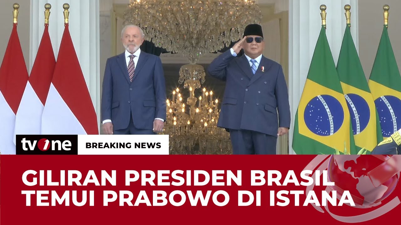 [BREAKING NEWS] Prabowo Sambut Kedatangan Presiden Brasil di Istana | tvOne