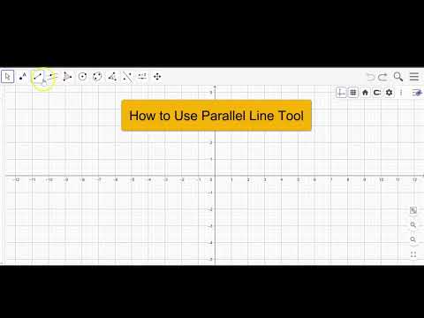 How to Draw Parallel Lines in GeoGebra (Step-by-Step Tutorial)|Construct Parallel Line (Easiest Way)