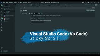 Scope tracking made easy in Vs Code with New Feature - Sticky Scroll #shorts