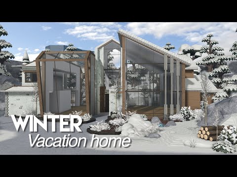Bloxburg | Modern Winter Vacation Home | EXTERIOR | Le Yuii