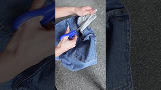 how to quickly and easily adjust the waistband of your jeans