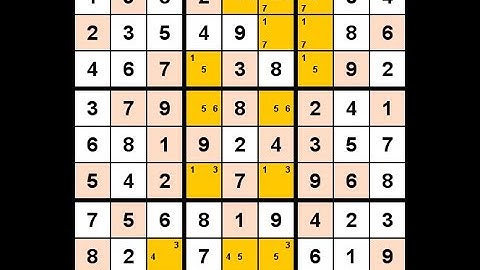 How to Solve Los Angeles Times Sudoku Impossible November 8, 2020 - XY-Wing