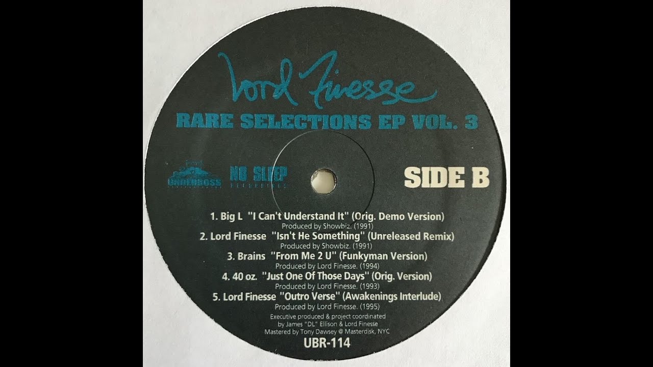 Lord Finesse - Stop Sweating the Next Man (Unreleased Remix) (1992