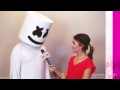 Capture de la vidéo Marshmello Actually Speaks During Sweety High Interview With Cassie Dilaura!