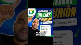 Crea y comparte un link de Google Meet fácil. #GoogleMeet #Tutorial #Tecnología