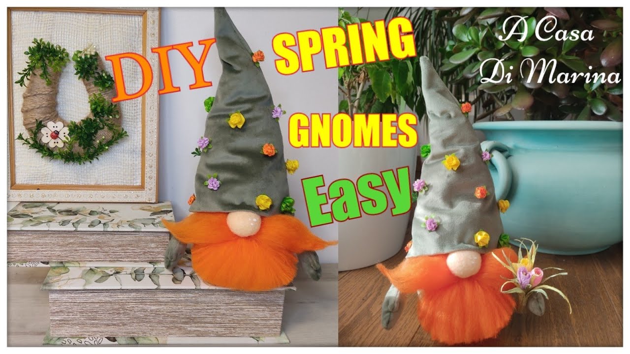 🧡💐DIY: GNOMO di Primavera fai da te🧡FACILISSIMO