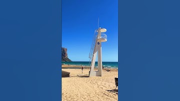 Calpe beach in October 🏖️ #realestate #calpe #moraira