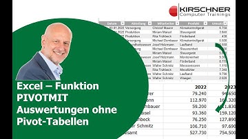 Excel Funktion PIVOTMIT – Was Pivot-Tabellen nicht können