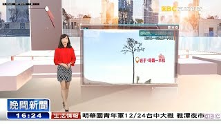 20191224 東森新聞台 1600整點新聞 主播吳宇舒及記者林佑之播報片段
