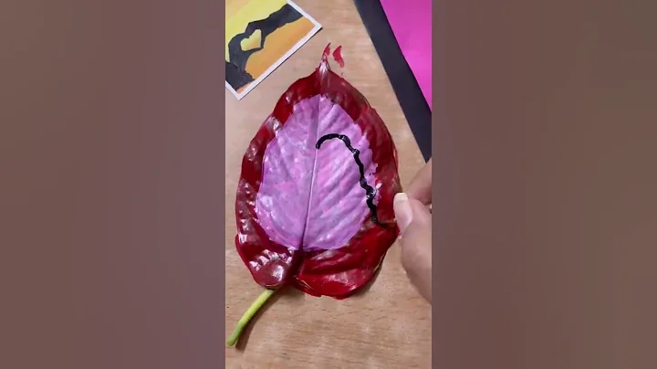 Mother’s Day drawing on leaf/Mother’s day art #shorts #trending #art #shortvideo #mothersday #mother