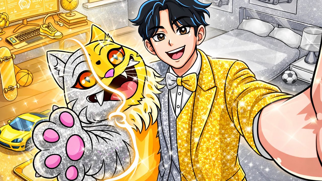 ¡TODO en UN SOLO COLOR por 24 HORAS: DORADA VS PLATEADA! | KPop Demon Hunters Animación