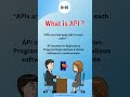 What is API ? Short Definition Of API With Example  #api #shorts
