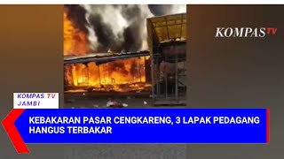 Kebakaran Pasar Cengkareng, 3 Lapak Pedagang Hangus Terbakar   INDO UPDATE