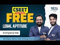 FREE CSEET Legal Aptitude Online Classes (Lec 3) | Law of Contracts | Batch May 24