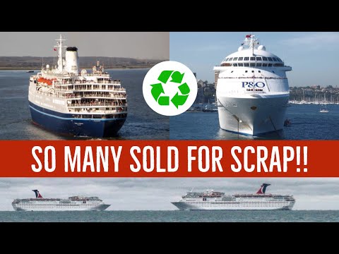 The 14 Cruise Ships SOLD FOR SCRAP in 2020! Cruise Ships Recycled in 2020/2021.