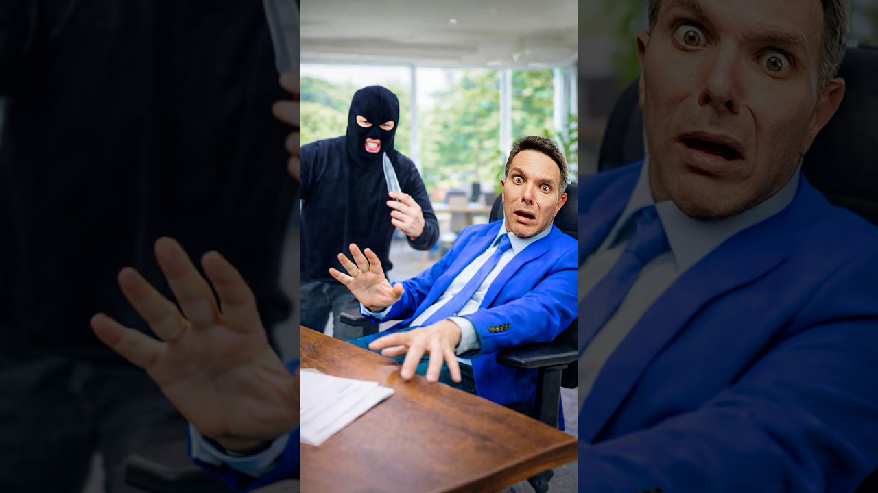 Коп против преступника: кто остановит нападение на офис?