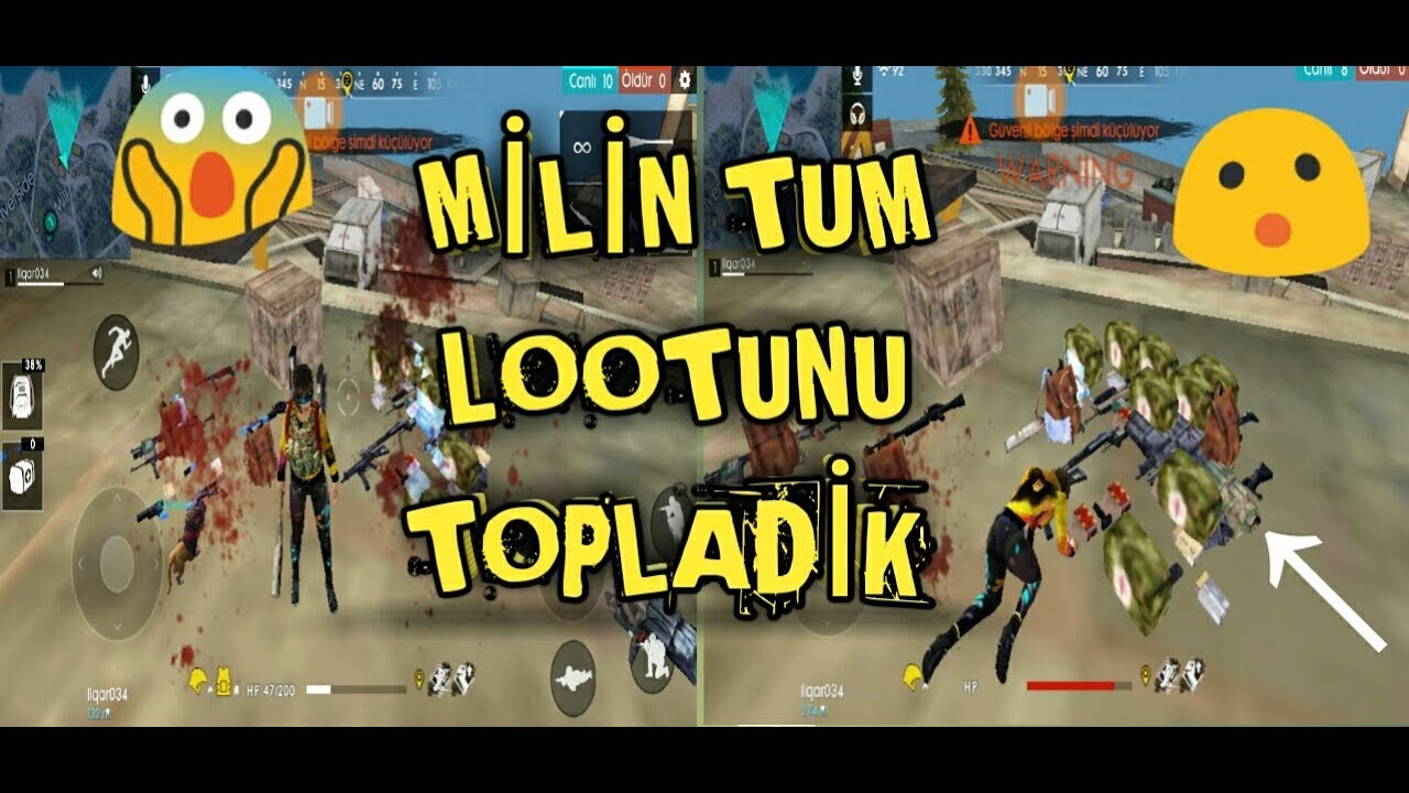 Free F Re Milin Tum Lootunu Topladik Not Only Videogames