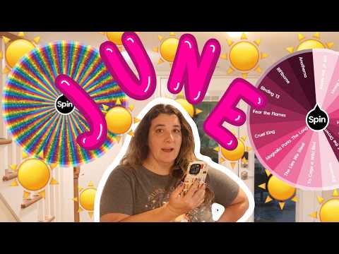 getting summer started right with june's spin wheel tbr! ☀️🏝️🥤🏊 || june || tbr