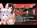 Rushia MURDERS MIKO, Pekora Roboco & Kiara CALL THE POLICE - Summer Festival Usaken ENG Sub Hololive