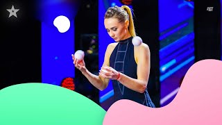 Kateryna, l’ipnotizzante magia della giocoleria a Italia's Got Talent