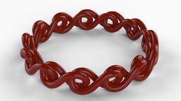 「DESIGN 139」 How to draw a bracelet | Solidworks tutorial