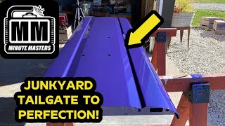 How to Fix Dents and Paint a Junkyard Ford Tailgate | 1995 Ford F150