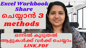 3Ways to Share Excel Workbook How to share Excel File as Link as attachment Excel & as PDF