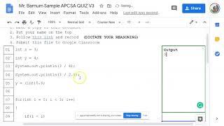 Remote Quiz Instructions Using Screencastify Submit