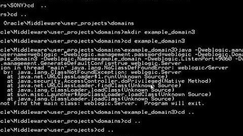 Creating Weblogic Domain From Command Prompt  Windows   YouTube