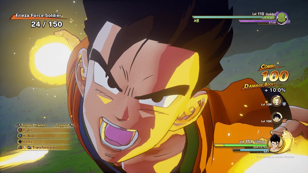 Dragon Ball Z Kakarot Dlc 2 Gohan vs frieza's army - YouTube
