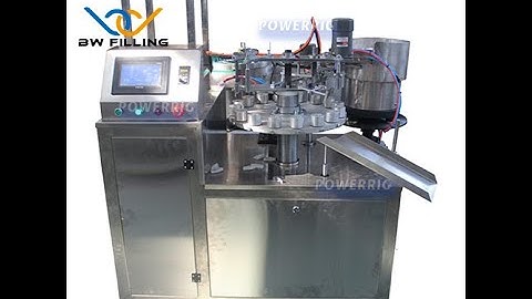 Glue Filling Capping Machine: One minute to show how does machine fill and cap automatically