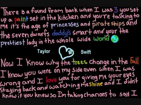 The Best Day-Taylor Swift w/ Lyrics - YouTube