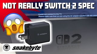 Snakebyte Power Charge S2 for Switch 2 review. Surely it powers the dock?