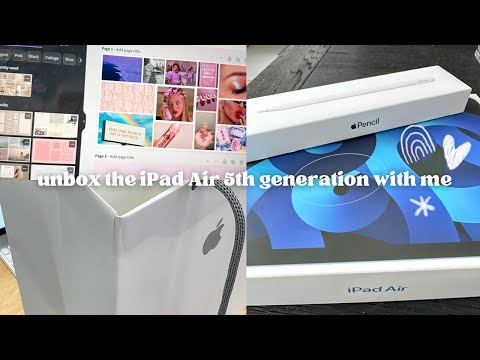 IPAD AIR 5TH GENERATION 2023 UNBOXING + OVERVIEW & CUSTOMIZATION *64GB + WI-FI*
