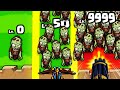 I attacked THE STRONGEST ZOMBIE ARMY in Zombie War: Idle Defense Game