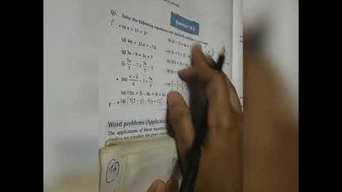 Class 6 Mathematics Ex 10.2 Linear equation in one variable Part 1 (17 Oct