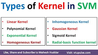 Types Of Kernel In Svm Kernels In Support Vector Machine In Machne Learning By Mahesh Huddar