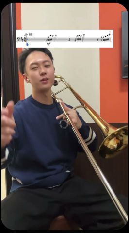 まっすぐすぎるくらい、熱い曲。#brunomars #riskitall #trombone #トロンボーン #吹奏樂