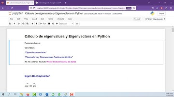 Eigenvalores y Eigenvectores en Python