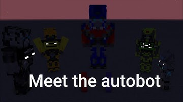 Transformers 2007 --meet the autobot scene remake minecraft animation.