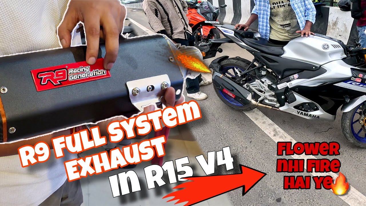 R9 Exhaust in R15 v4 Full System Exhaust | Yamaha Indicators | Ride Review and Prices 😍