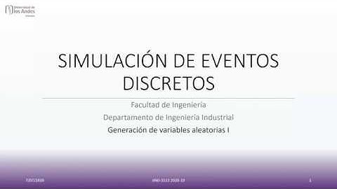 Generación de variables aleatorias - Transformada inversa