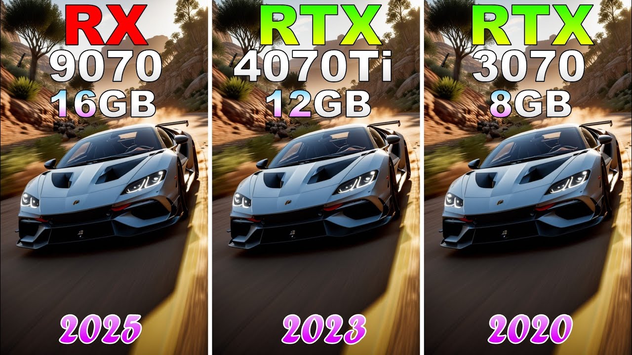 RX 9070 vs RTX 4070 Ti vs RTX 3070 - Test in 10 Games - YouTube