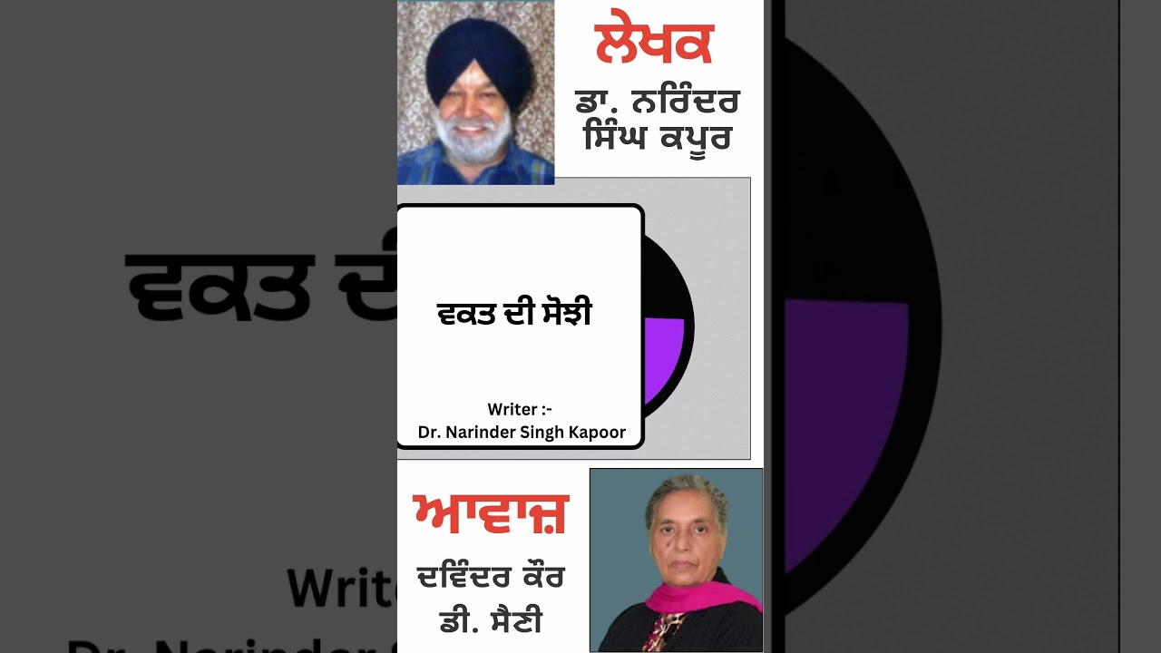 ⁣ਵਕਤ ਦੀ ਸੋਝੀ   || By : ਡਾ. ਨਰਿੰਦਰ ਸਿੰਘ ਕਪੂਰ