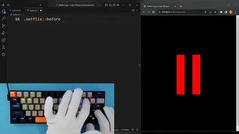 ASMR Programming - Netflix Logo Design Coding - No Talking