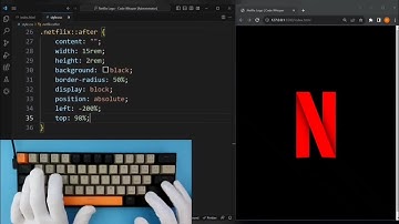 ASMR Programming - Netflix Logo Design Coding - No Talking