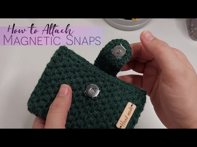 How to install a magnetic snap for a purse sewing pattern – Sew Simple Bags
