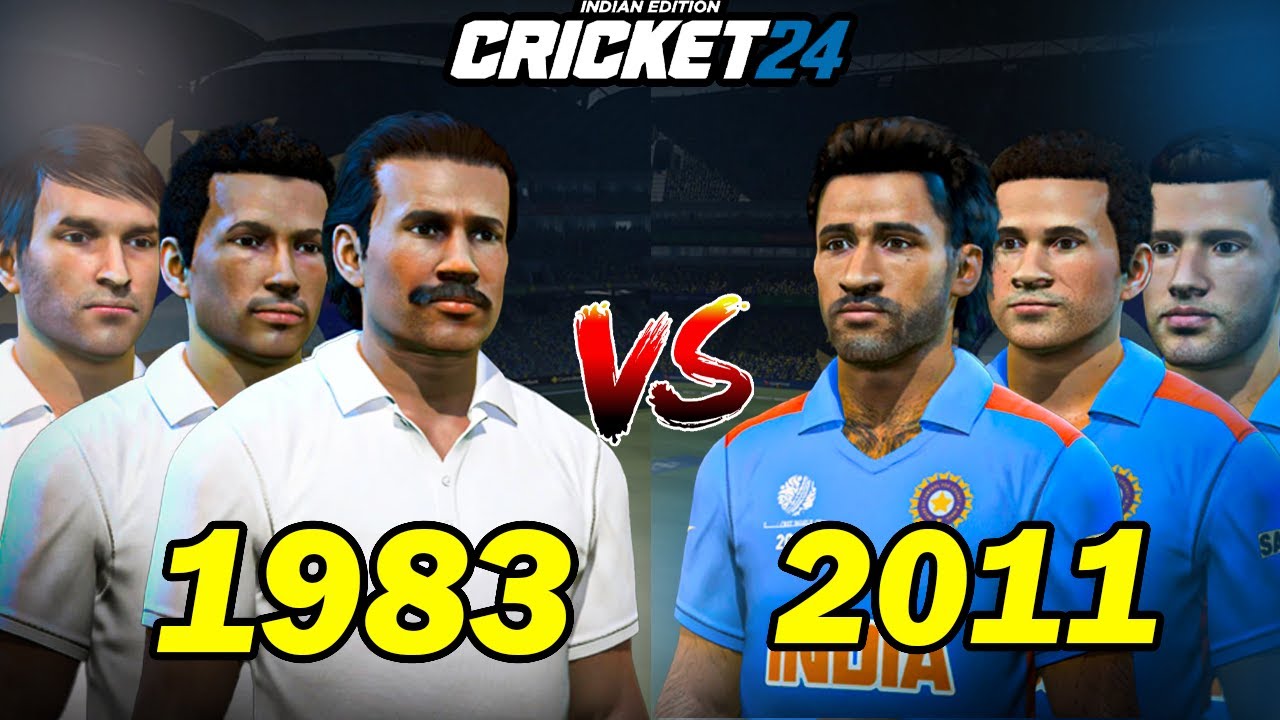 INDIA 1983 vs INDIA 2011 - Battle of World Champions🔥- Cricket 24